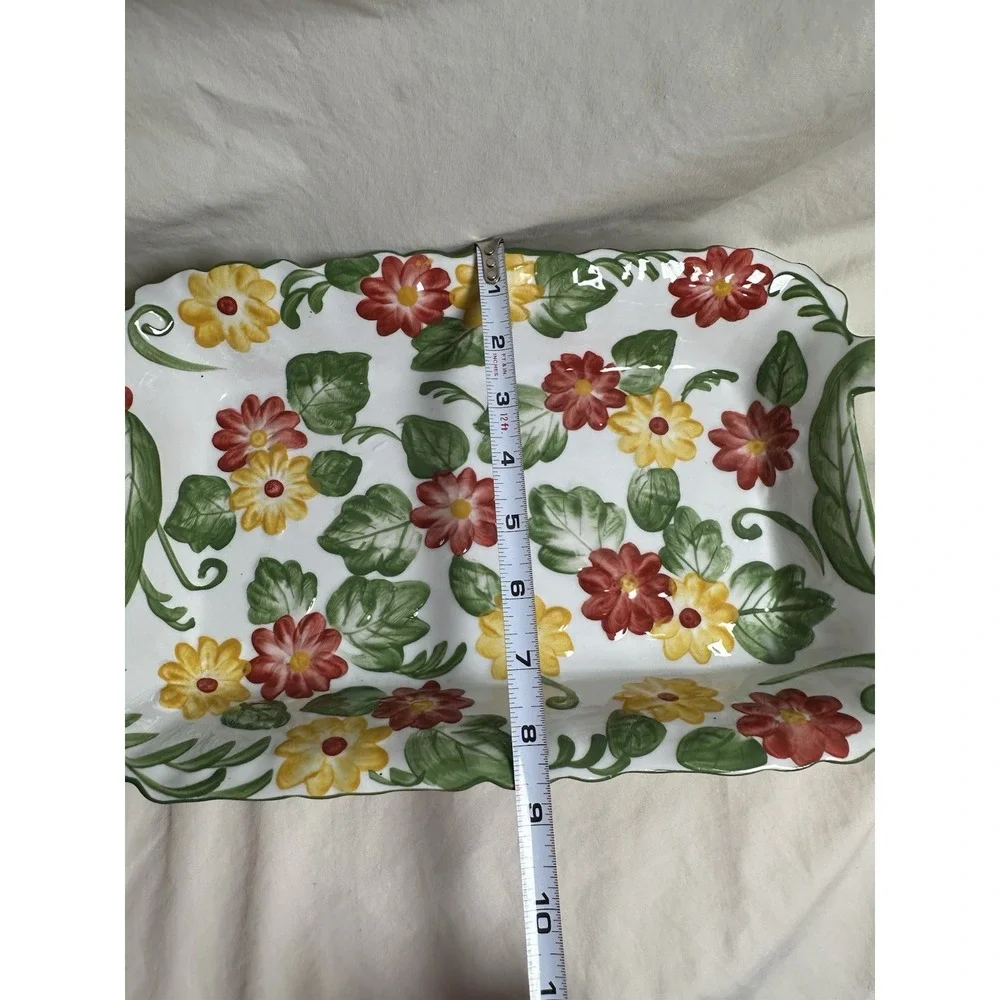 Set of 3 Temp-tations by Tara Floral Embroidery Rectangular‎ Casserole Dishes